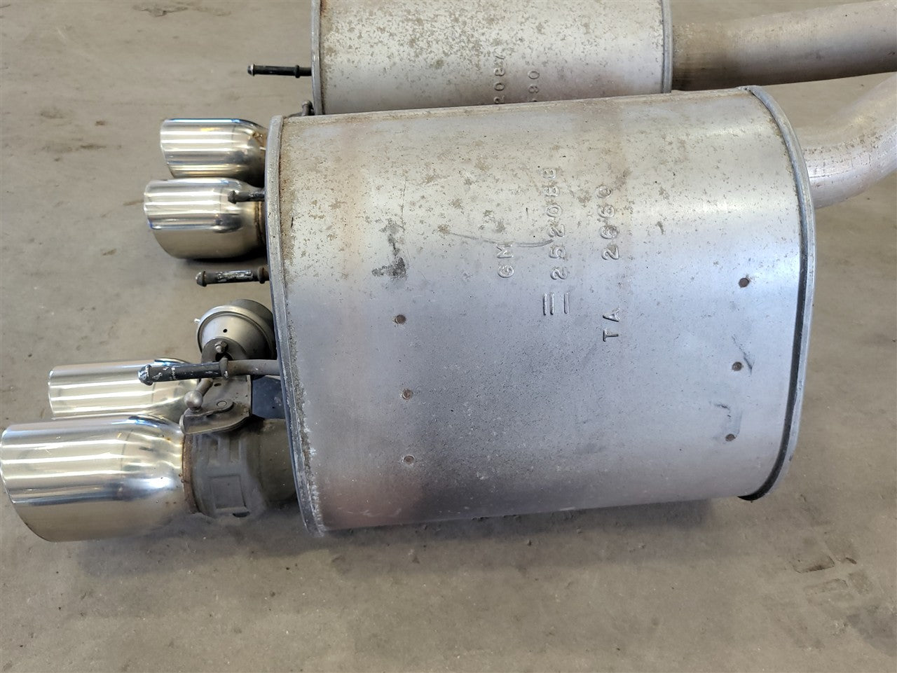 Used OEM 2005-2013 CORVETTE C6 OEM NPP BI-MODE EXHAUST MUFFLERS 2 5, actual item photo 10