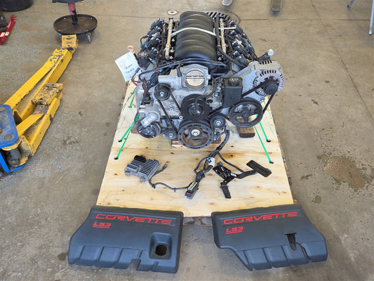 Used OEM 2008-2013 CORVETTE C6 LS3 6 2L COMPLETE ENGINE DROP OUT, actual item photo 1
