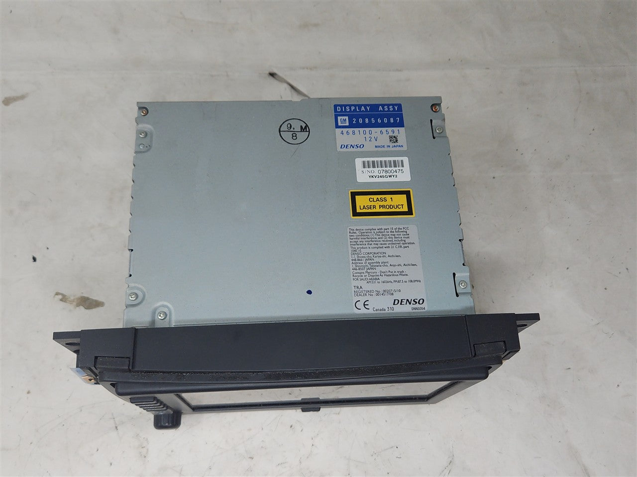 Used OEM 2011-2013 CORVETTE C6 OEM RADIO CD DVD NAVIGATION U3U, actual item photo 5