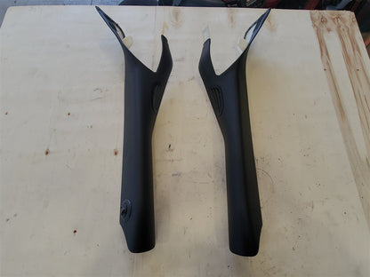 Used OEM 2005-2013 CORVETTE C6 INTERIOR A-PILLAR TRIM PAIR BLACK, actual item photo 1