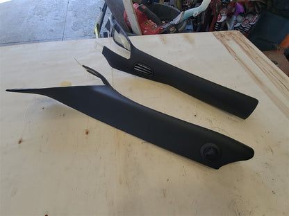 Used OEM 2005-2013 CORVETTE C6 INTERIOR A-PILLAR TRIM PAIR BLACK, actual item photo 6