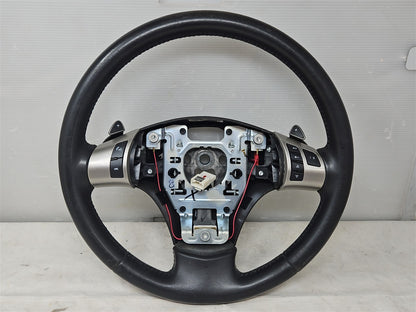 Used OEM 2011 CORVETTE LEATHER STEERING WHEEL SHIFT PADDLES RADIO, actual item photo 1