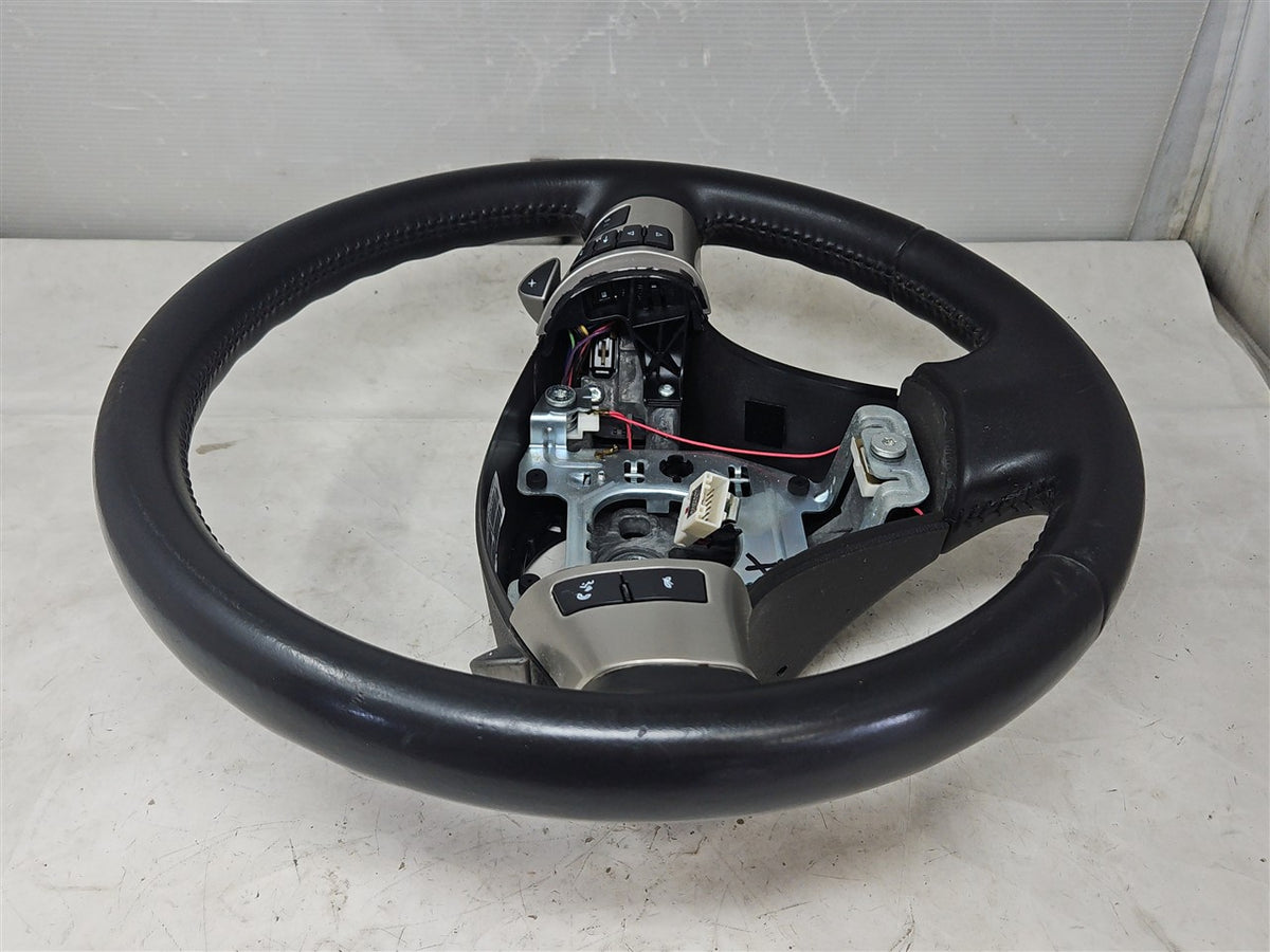 Used OEM 2011 CORVETTE LEATHER STEERING WHEEL SHIFT PADDLES RADIO, actual item photo 3