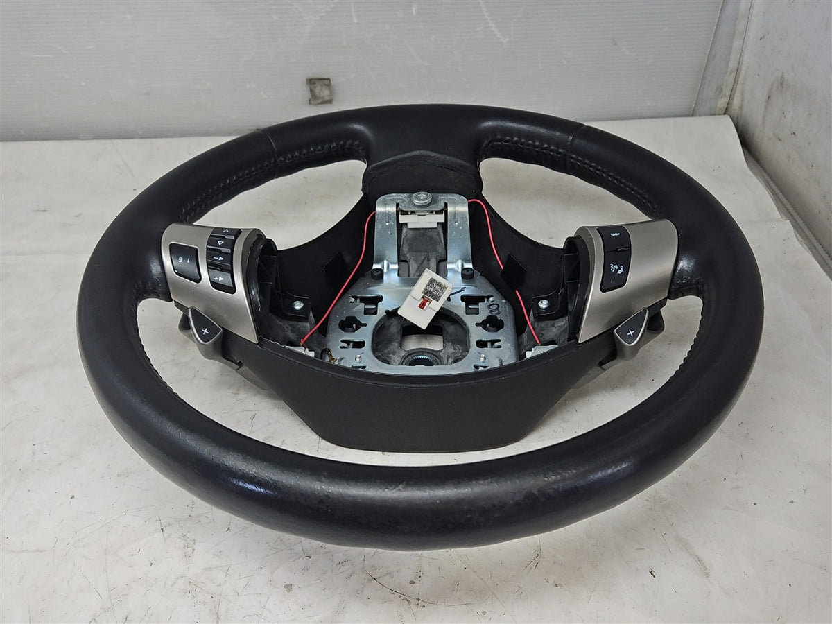 Used OEM 2011 CORVETTE LEATHER STEERING WHEEL SHIFT PADDLES RADIO, actual item photo 4