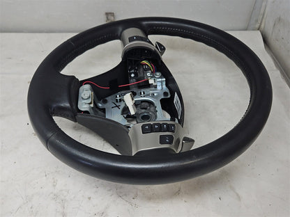 Used OEM 2011 CORVETTE LEATHER STEERING WHEEL SHIFT PADDLES RADIO, actual item photo 5
