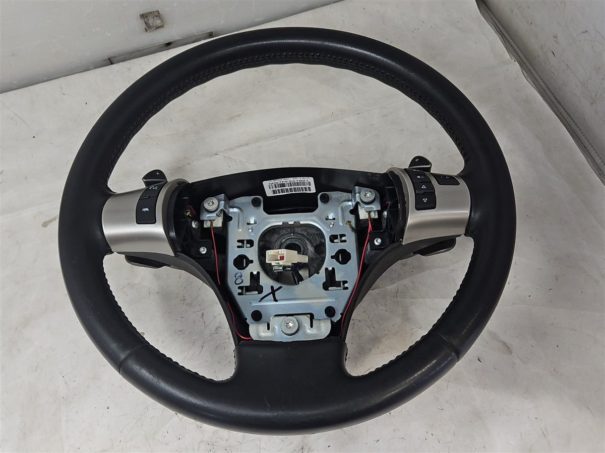 Used OEM 2011 CORVETTE LEATHER STEERING WHEEL SHIFT PADDLES RADIO, actual item photo 6