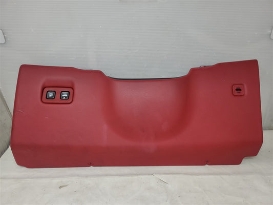 Used OEM 2005-2013 CORVETTE C6 DRIVER DASH KNEE BOLSTER TRIM LH RED, actual item photo 1