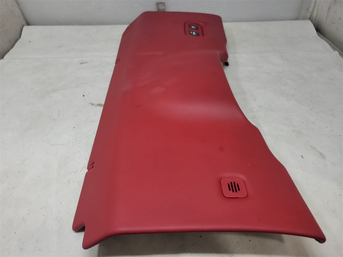 Used OEM 2005-2013 CORVETTE C6 DRIVER DASH KNEE BOLSTER TRIM LH RED, actual item photo 4