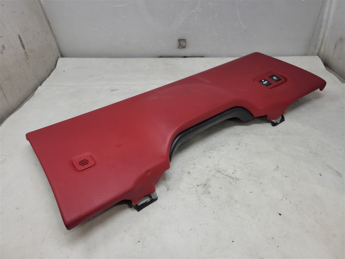 Used OEM 2005-2013 CORVETTE C6 DRIVER DASH KNEE BOLSTER TRIM LH RED, actual item photo 5