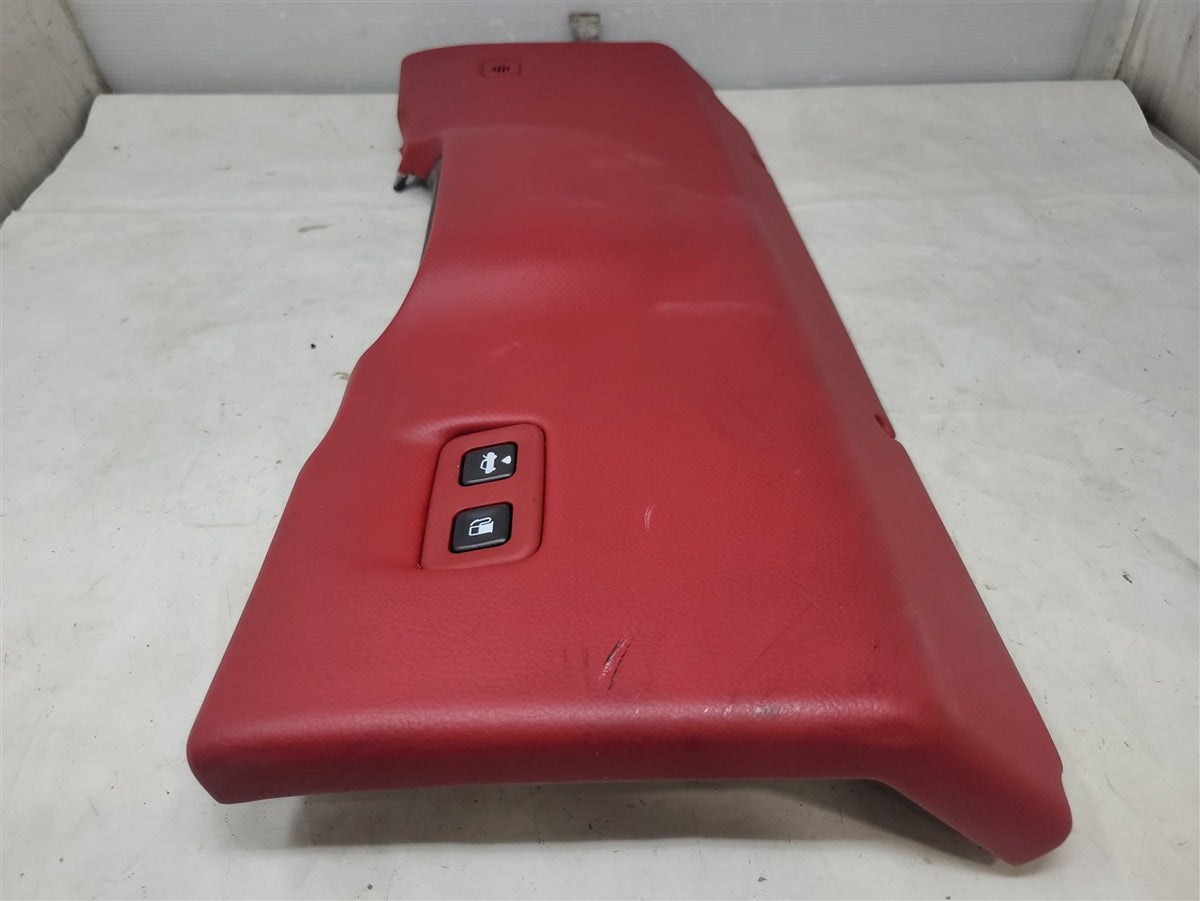 Used OEM 2005-2013 CORVETTE C6 DRIVER DASH KNEE BOLSTER TRIM LH RED, actual item photo 8