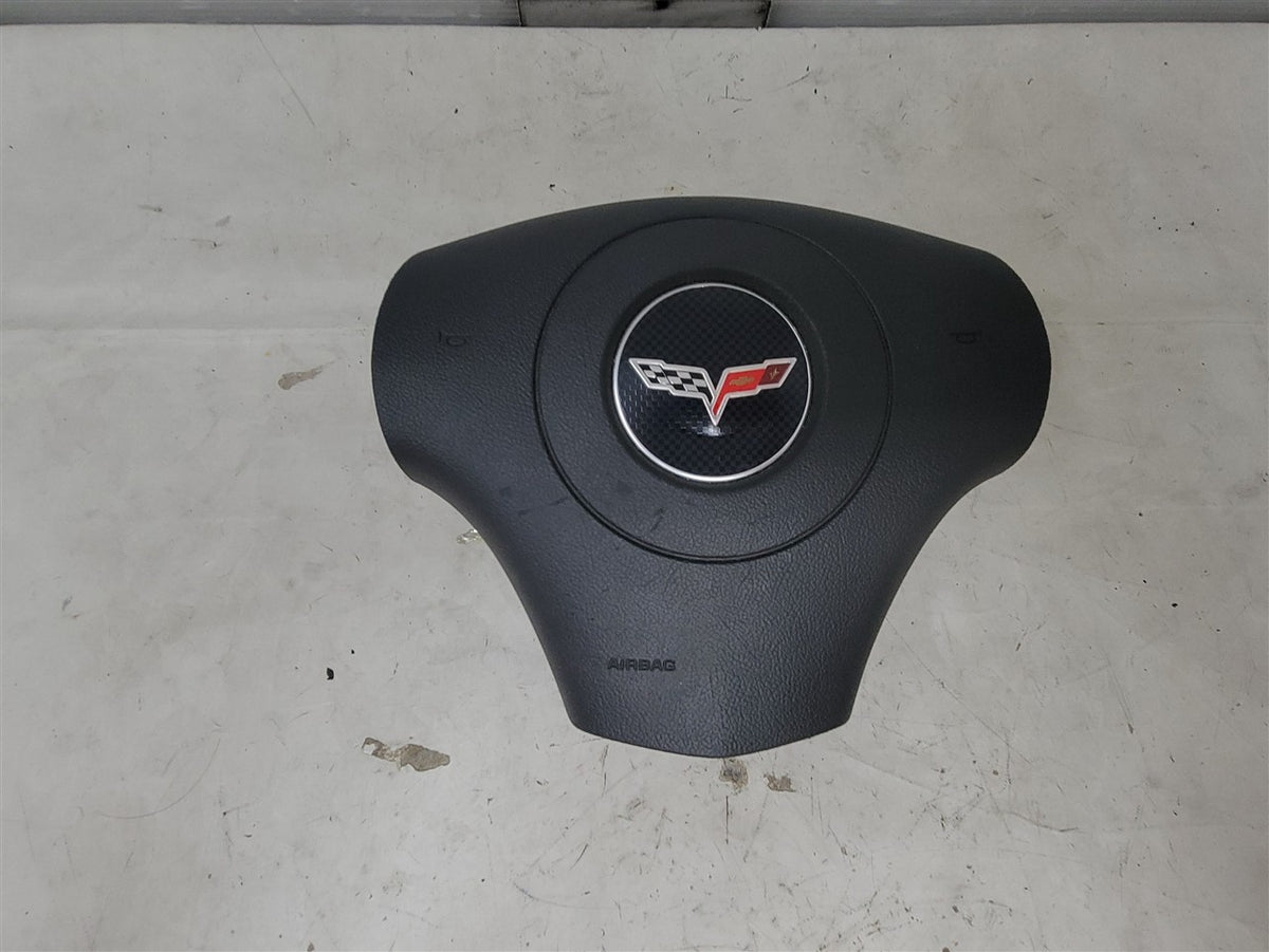 Used OEM 2006-2011 CORVETTE C6 STEERING WHEEL AIR BAG DRIVER LH BLACK, actual item photo 1