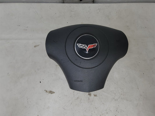 Used OEM 2006-2011 CORVETTE C6 STEERING WHEEL AIR BAG DRIVER LH BLACK, actual item photo 1