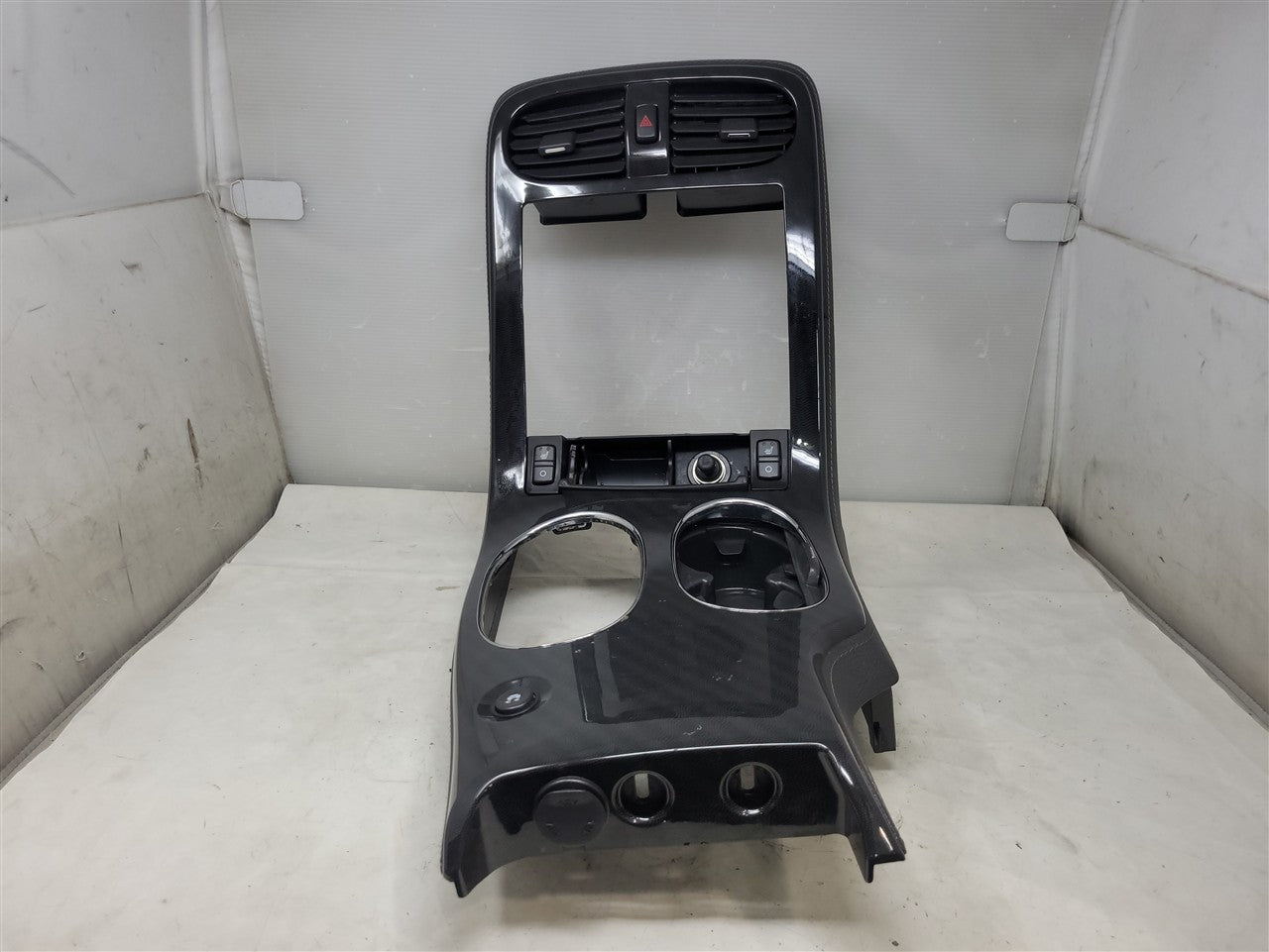 Used OEM 2006-2013 CORVETTE C6 CENTER CONSOLE UPPER EXTENSION RADIO, actual item photo 1