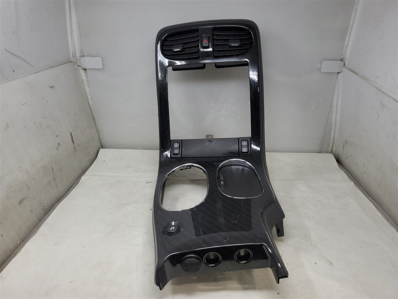 Used OEM 2006-2013 CORVETTE C6 CENTER CONSOLE UPPER EXTENSION RADIO, actual item photo 2