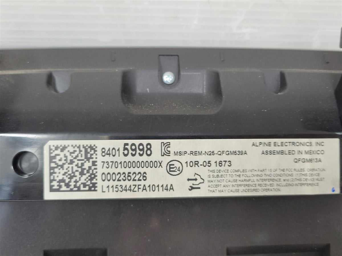 Used OEM 2016 CAMARO 8 0 IN RADIO DISPLAY SCREEN WITH AMBIENT LIGHT, actual item photo 14