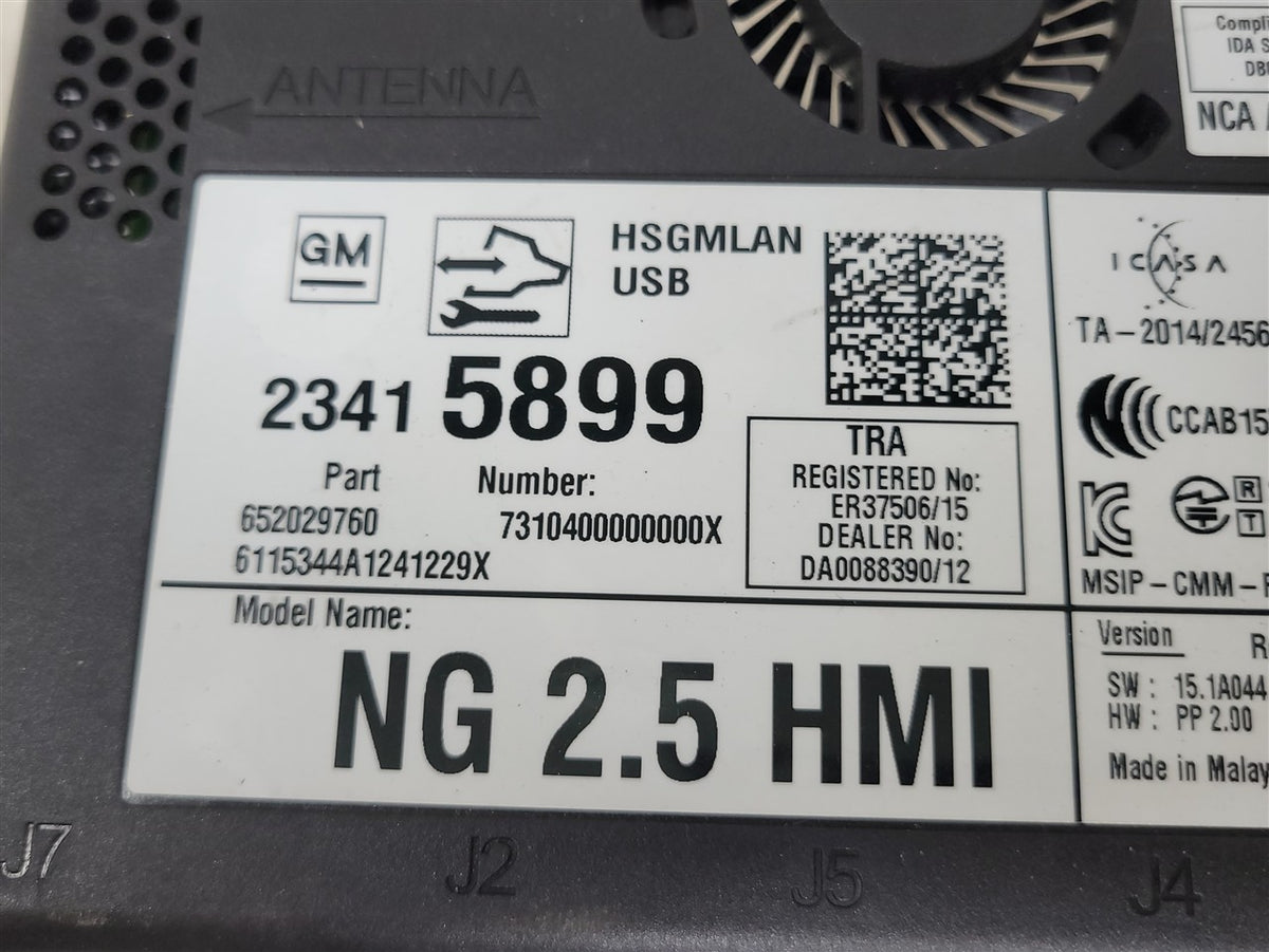 Used OEM 2016-2017 CAMARO HMI HUMAN MACHINE INTERFACE MODULE 23415901, actual item photo 8
