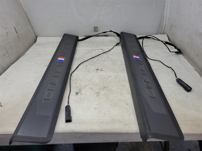 Used OEM 2016-2024 CAMARO LIGHTED DOOR SILL TRIM SCUFF PLATES PAIR, actual item photo 3