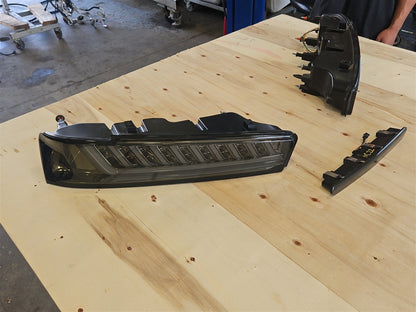 Used OEM 2016-2018 CAMARO SPEC D SEQUENTIAL TAIL LIGHTS PAIR SMOKED, actual item photo 2
