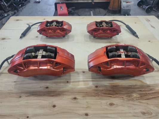 Used OEM 2016 CAMARO SS FRONT & REAR BREMBO BRAKE CALIPERS LH RH, actual item photo 1