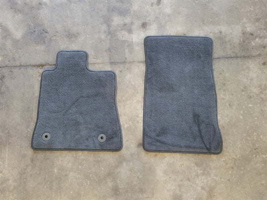 Used OEM 2016-2024 CAMARO OEM FRONT FLOOR MATS PAIR BLACK CARPET, actual item photo 1
