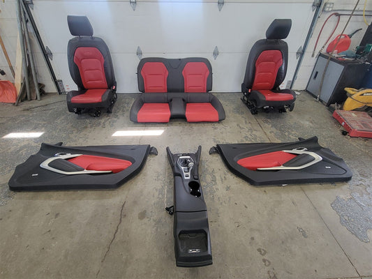Used OEM 2016 CAMARO FRONT AND REAR SEATS CENTER CONSOLE DOOR PANELS, actual item photo 1