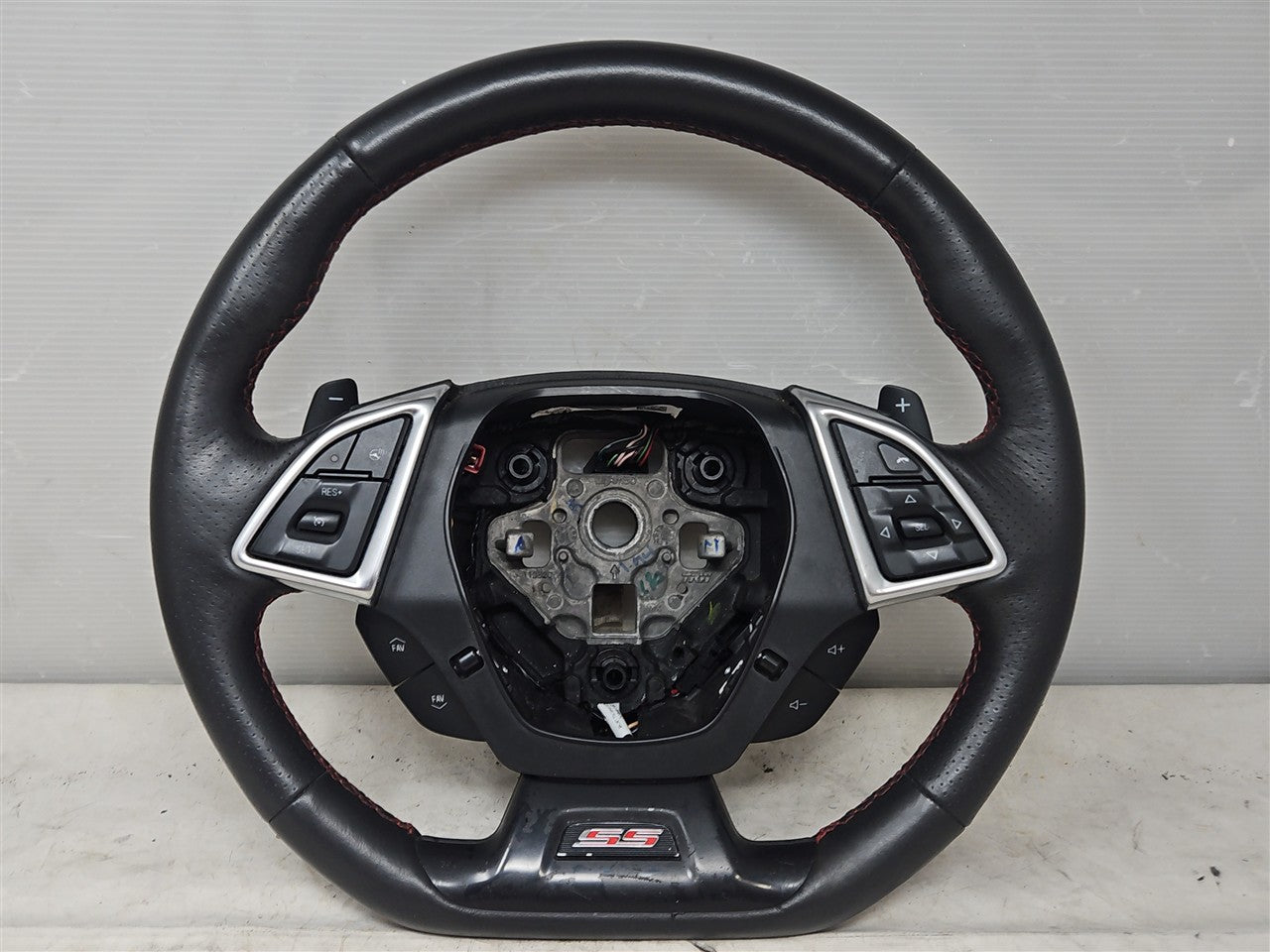 Used OEM 2016-2024 CAMARO LEATHER STEERING WHEEL HEATED AUTO PADDLES, actual item photo 1