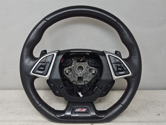 Used OEM 2016-2024 CAMARO LEATHER STEERING WHEEL HEATED AUTO PADDLES, actual item photo 1