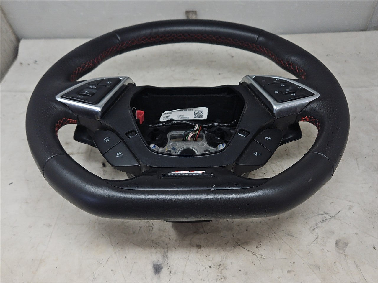Used OEM 2016-2024 CAMARO LEATHER STEERING WHEEL HEATED AUTO PADDLES, actual item photo 2