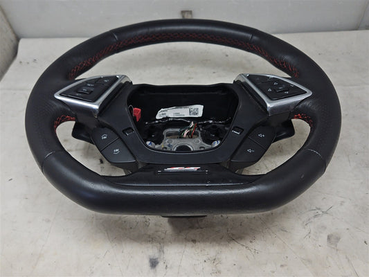 Used OEM 2016-2024 CAMARO LEATHER STEERING WHEEL HEATED AUTO PADDLES, actual item photo 2