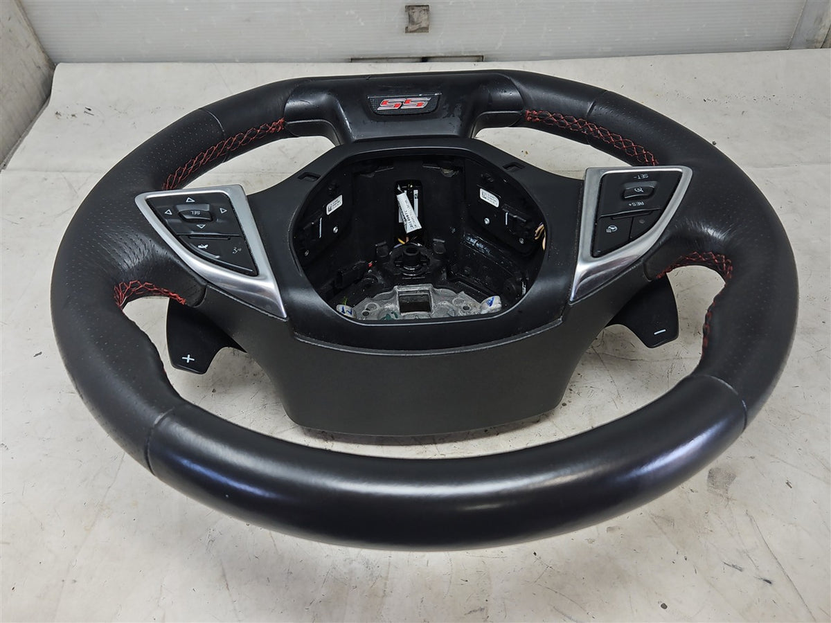 Used OEM 2016-2024 CAMARO LEATHER STEERING WHEEL HEATED AUTO PADDLES, actual item photo 4
