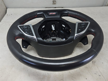 Used OEM 2016-2024 CAMARO LEATHER STEERING WHEEL HEATED AUTO PADDLES, actual item photo 4