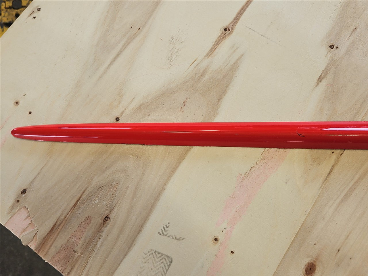 Used OEM 1997-2004 CORVETTE C5 FRONT DOOR MOLDING TRIM DRIVER LH RED, actual item photo 5