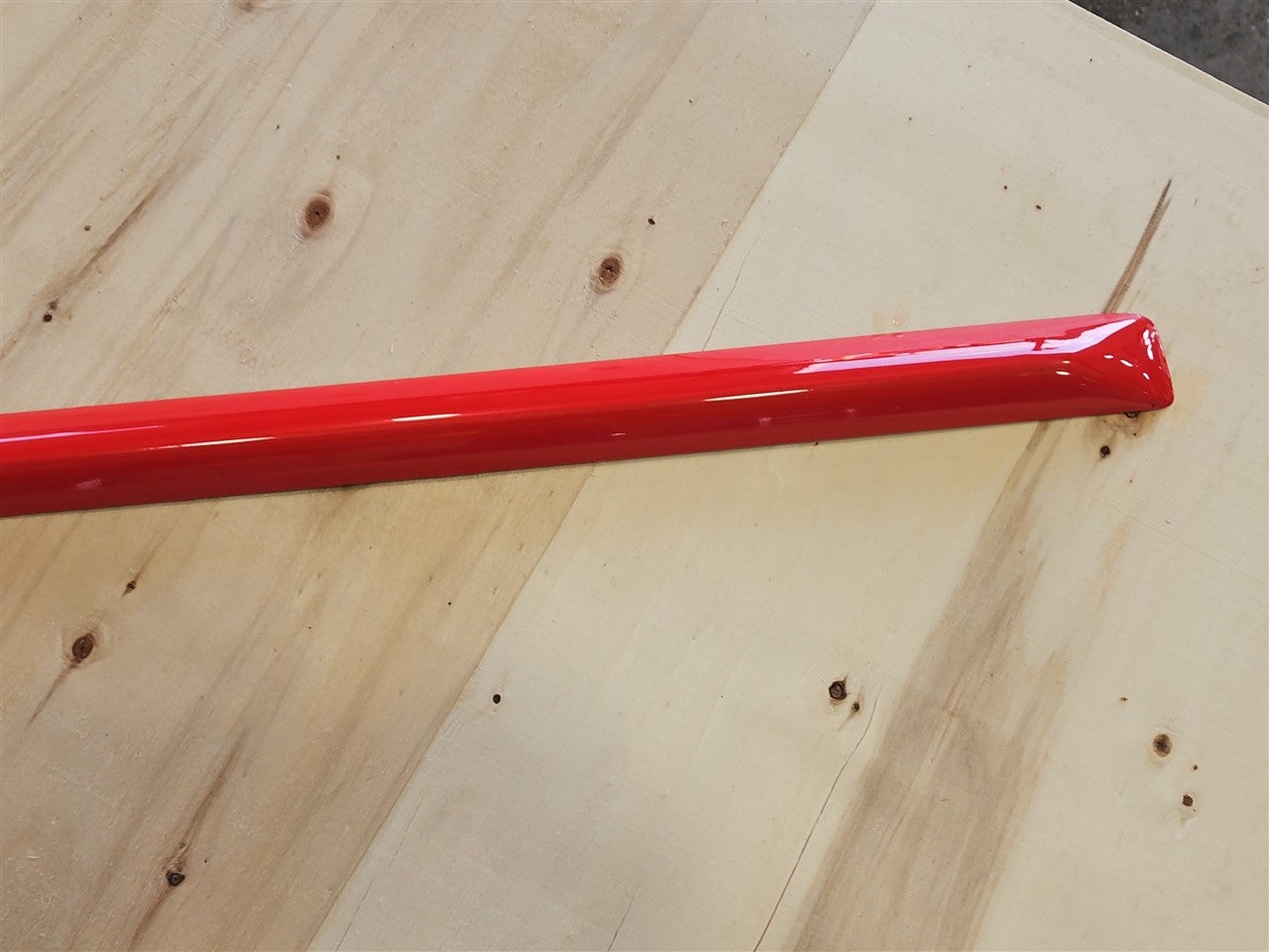 Used OEM 1997-2004 CORVETTE C5 FRONT DOOR MOLDING TRIM DRIVER LH RED, actual item photo 6