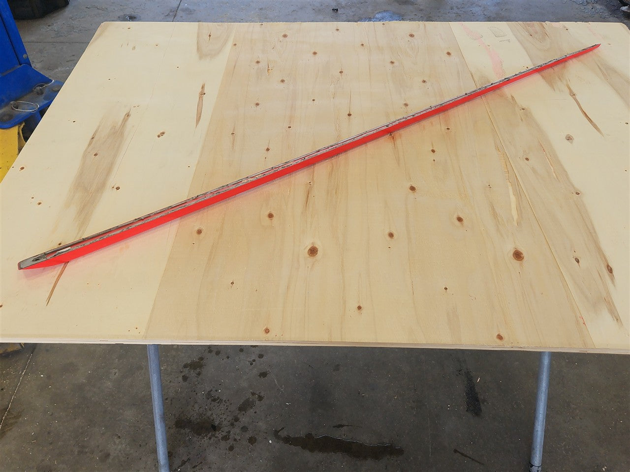 Used OEM 1997-2004 CORVETTE C5 FRONT DOOR MOLDING TRIM DRIVER LH RED, actual item photo 11