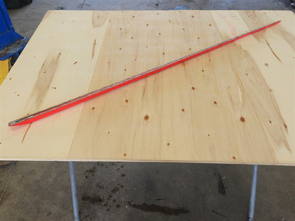 Used OEM 1997-2004 CORVETTE C5 FRONT DOOR MOLDING TRIM DRIVER LH RED, actual item photo 11