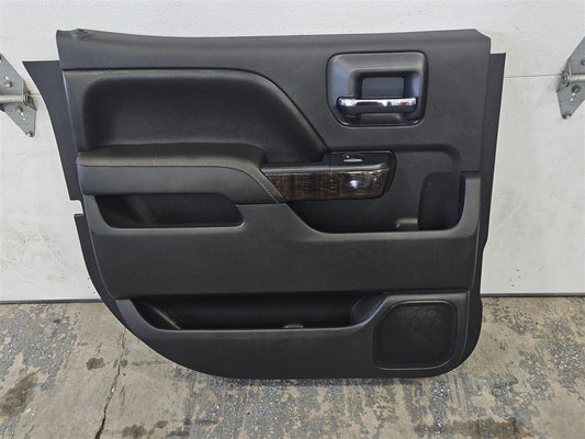 Used OEM 2014-2019 SIERRA SILVERADO REAR DOOR PANEL TRIM LH DRIVER, actual item photo 1