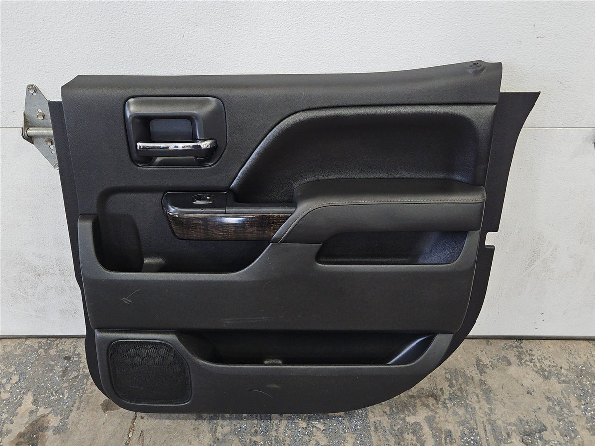Used OEM 2014-2019 SIERRA SILVERADO REAR DOOR PANEL TRIM PASSENGER RH, actual item photo 1