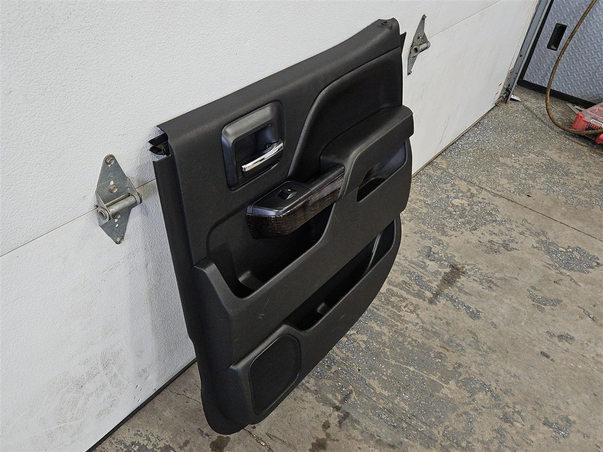 Used OEM 2014-2019 SIERRA SILVERADO REAR DOOR PANEL TRIM PASSENGER RH, actual item photo 2