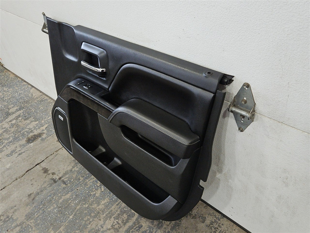 Used OEM 2014-2019 SIERRA SILVERADO FRONT DOOR PANEL TRIM PASSENGER, actual item photo 4