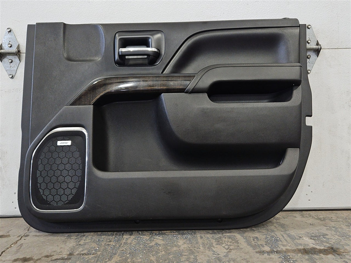 Used OEM 2014-2019 SIERRA SILVERADO FRONT DOOR PANEL TRIM PASSENGER, actual item photo 7