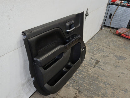 Used OEM 2014-2019 SIERRA SILVERADO FRONT DOOR PANEL TRIM DRIVER LH, actual item photo 2