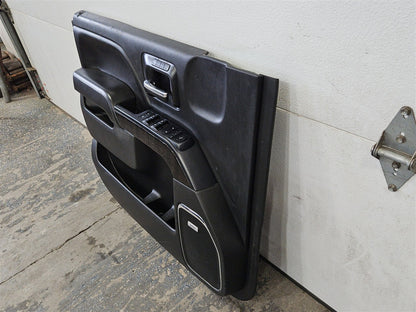 Used OEM 2014-2019 SIERRA SILVERADO FRONT DOOR PANEL TRIM DRIVER LH, actual item photo 3