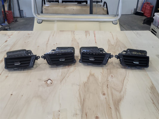Used OEM 2014-2019 SIERRA SILVERADO SET OF 4 DASH VENTS AC HEAT BLACK, actual item photo 1