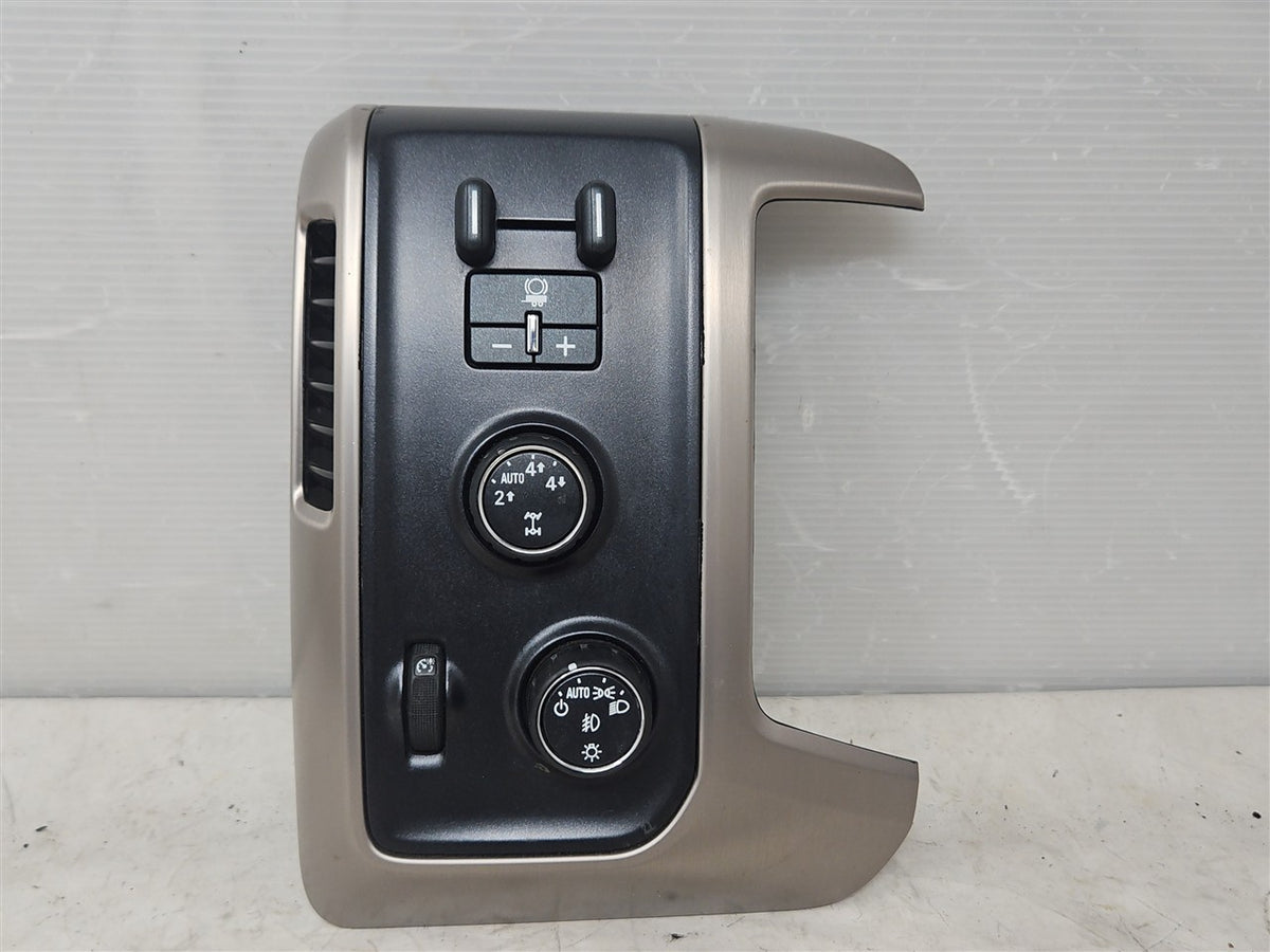 Used OEM 2014-2019 SIERRA SILVERADO LH DRIVER DASH TRIM WITH, actual item photo 1