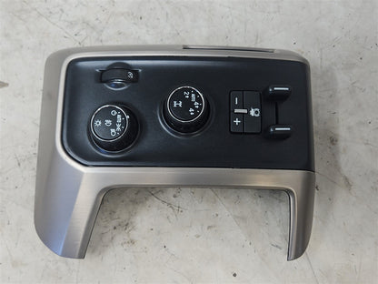 Used OEM 2014-2019 SIERRA SILVERADO LH DRIVER DASH TRIM WITH, actual item photo 6