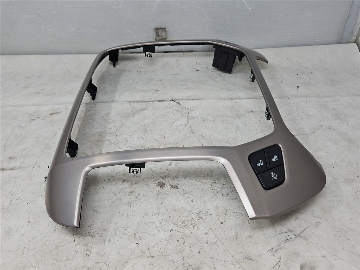 Used OEM 2014-2019 SIERRA SILVERADO RADIO TRIM BEZEL HEATED COOLED, actual item photo 3