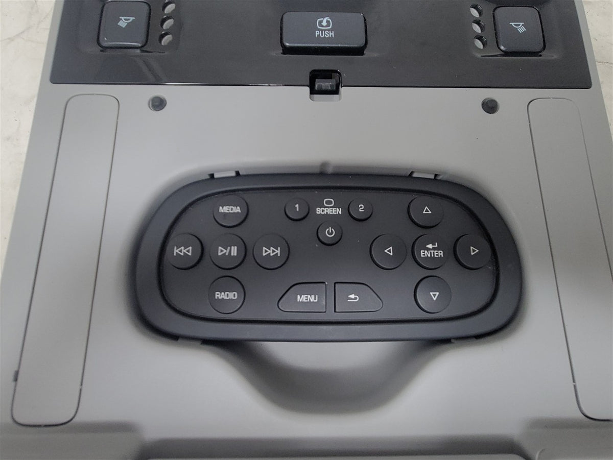 Used OEM 2015 SIERRA SILVERADO OVERHEAD VIDEO PLAYER SCREEN ASH GREY, actual item photo 14