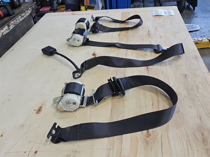 Used OEM 2014-2019 SIERRA SILVERADO SET OF 3 REAR SEAT BELT, actual item photo 2