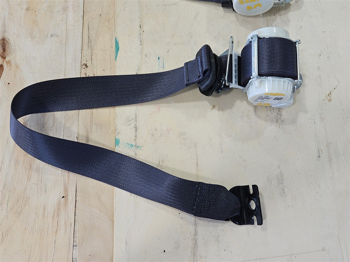 Used OEM 2014-2019 SIERRA SILVERADO SET OF 3 REAR SEAT BELT, actual item photo 4