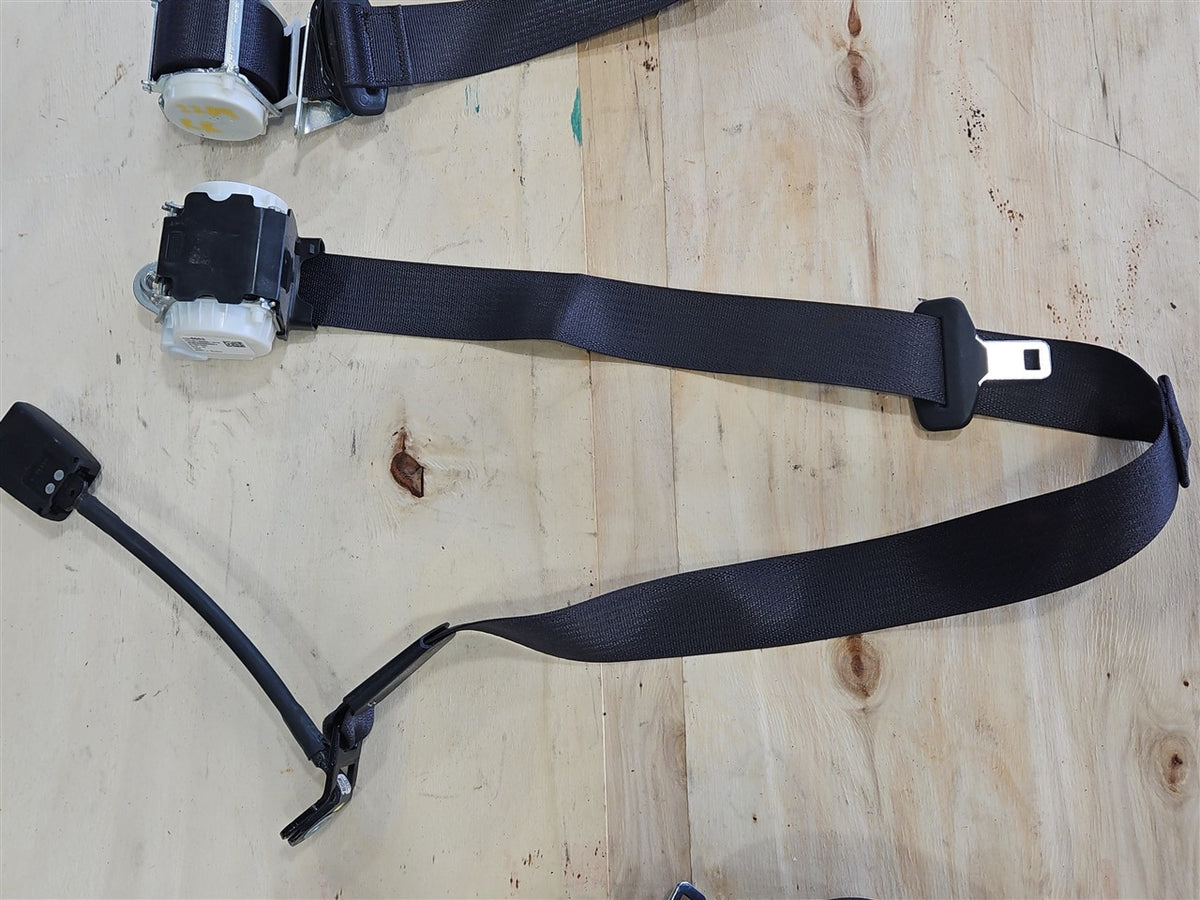 Used OEM 2014-2019 SIERRA SILVERADO SET OF 3 REAR SEAT BELT, actual item photo 6